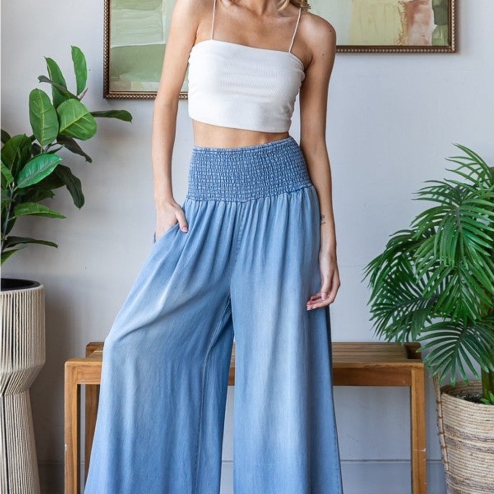 Oli & Hali Blue Wide Leg Jeans
